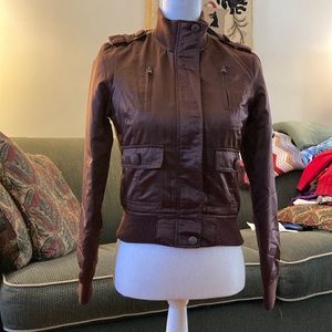 🍁 4/$20 🍁 C Magic Brown Satin Jacket
